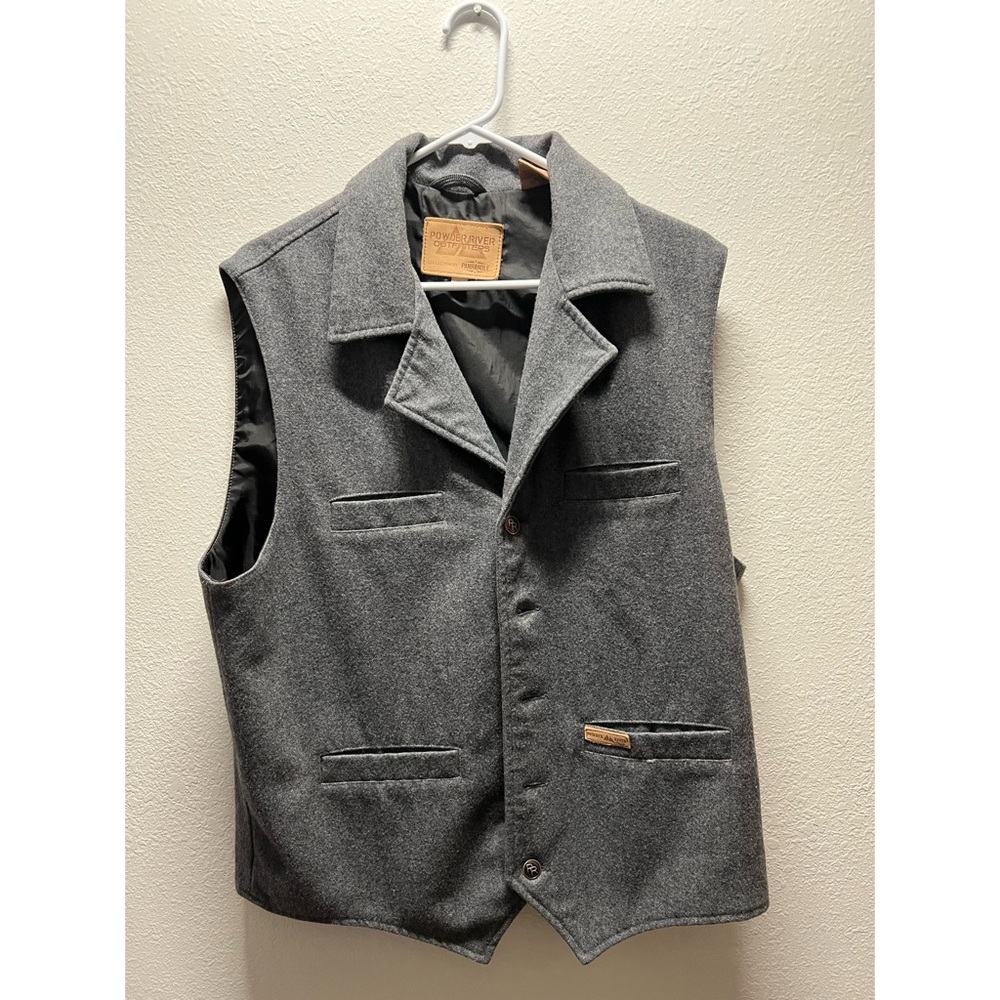 Powder River Wool Vest Heather Grey